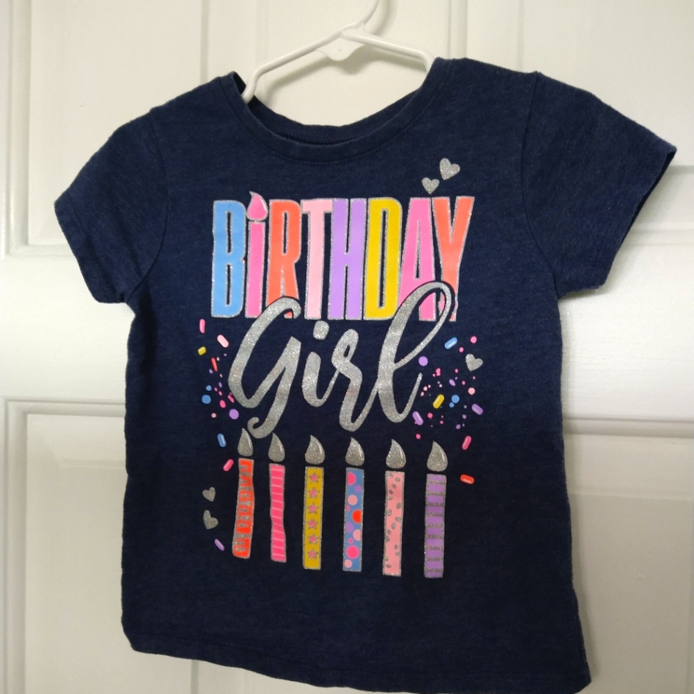 6/$12 - Birthday graphic tee 3T